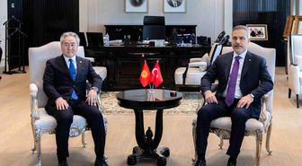 Bakan Fidan, Kırgızistanlı mevkidaşıyla bir araya geldi