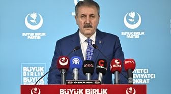 BBP Genel Başkanı Destici, basın toplantısı düzenledi Açıklaması