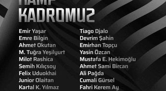 Beşiktaş'ın kamp kadrosu belli oldu