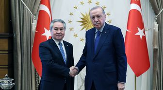Erdoğan, Kırgızistanlı Bakanı Kabul Etti