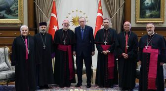 Erdoğan, Türkiye Katolik Episkoposlar Heyetini Kabul Etti