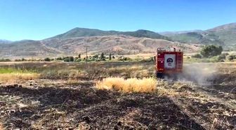 Elazığ'da arazi yangını