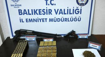 Erdek'te uyuşturucu ve silah operasyonu