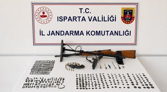 Isparta'da tarihi eser kaçakçılığı operasyonunda bir zanlı yakalandı