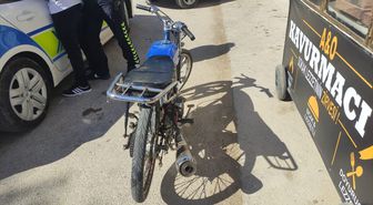 Kırıkhan ilçesinde 'abartı egzoz' denetiminde 9 motosiklet trafikten menedildi