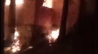 Yaylada 2 katlı evden yükselen alevler ormana sıçramadan söndürüldü