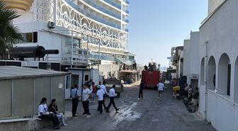 Alanya'da otelde çıkan yangın söndürüldü