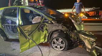Çanakkale'de takla atan otomobilin sürücüsü hayatını kaybetti