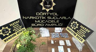 Dörtyol'da uyuşturucu operasyonu: 2 gözaltına
