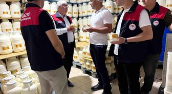 Elazığ'da tulum peynirinde üretim süreci yerinde incelendi