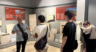 Kültür rotası kapsamında yabancı turistler Tekirdağ'ı ziyaret etti