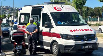 Samsun'da motosiklet kazası: 1 yaralı