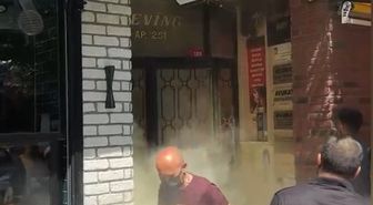 Şişli'de Elektrik Kofrasında Patlama Sonrası Yangın Çıktı