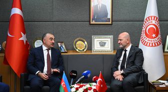 Soylu'dan Azerbaycan Büyükelçisi'ne veda ziyareti