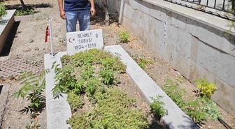 68 yıl sonra bulunan şehit mezarı: Dayısını hiç görmeyen yeğen ziyaret etti