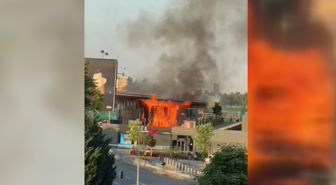 Ankara'da Satış Ofisinde Yangın Çıktı