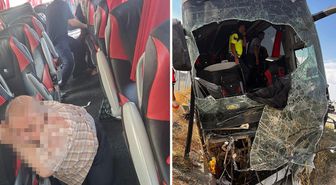 Ankara-Niğde otoyolunda otobüs devrildi: 40 yaralı