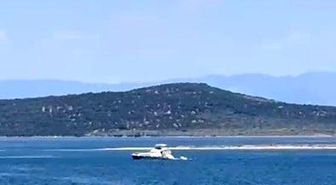 Ayvalık'ta denizde kaybolan genç için arama kurtarma çalışmaları sürüyor