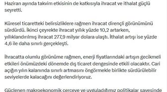 Bakan Şimşek: Cari açığın sürdürülebilir seviyelerde kalacağını değerlendiriyoruz