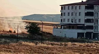 Elazığ'da buğday tarlasında yangın