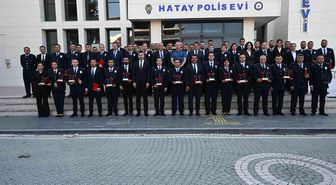 Hatay'da emniyet personeline rütbe takdim töreni düzenlendi