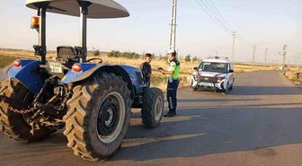 Kilis'te traktör ve tarım araçlarına trafik denetimi