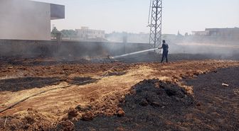 Mardin'in 3 ilçesinde çıkan ot ve anız yangınları söndürüldü