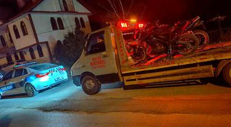 Mudurnu'da kural tanımaz motosikletlilere geçit yok: 2 araç trafikten men edildi