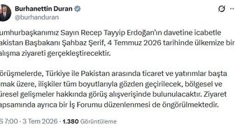 Pakistan Başbakanı Şahbaz Şerif, 4 Temmuz'da Türkiye'ye Çalışma Ziyareti Gerçekleştirecek
