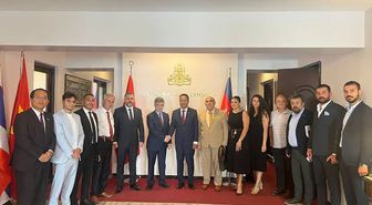 SANKON Genel Başkanı Cevahiroğlu'ndan Kamboçya Büyükelçiliği'ne ziyaret