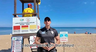 Sinop'ta boğulmalara karşı hayat kurtaran uyarılar