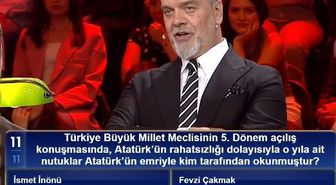 Türkiye Büyük Millet Meclisinin 5. Dönem açılış konuşmasında, Atatürk'ün rahatsızlığı dolayısıyla o yıla ait nutuklar Atatürk'ün emriyle kim tarafında