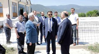 Vali Musa Işın, Dini İhtisas Merkezi Camii inşaatında incelemelerde bulundu