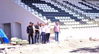 Aydın'da 6 bin kişilik Adnan Menderes Stadyumu'nun yapımı sürüyor