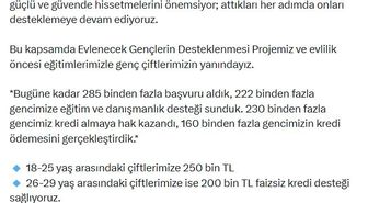Bakan Göktaş: 160 binden fazla gence evlilik kredisi ödemesi yapıldı