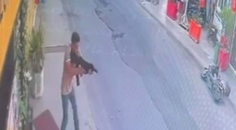 Bodrum'da pompalı tüfekle rastgele ateş açtı; o anlar kamerada