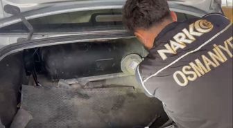 Osmaniye'de LPG tankına gizlenmiş 8 kilo 800 gram esrar ele geçirildi