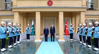 Cumhurbaşkanı Erdoğan, Pakistan Başbakanı Şerif’i Vahdettin Köşkü’nde Resmi Törenle Karşıladı