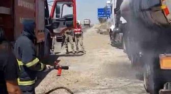 Mardin'de tanker yangını söndürüldü