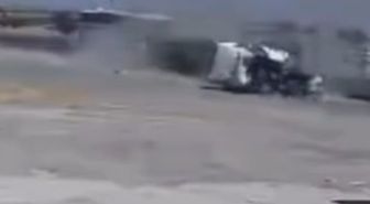 Şanlıurfa'da TIR'ın kamyona çarptığı ölümlü kaza kamerada