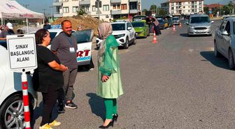 Sürücü adayları terledi