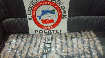 Ankara'da uyuşturucu bulunan araçtaki 2 şüpheli tutuklandı