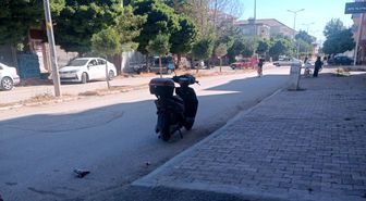 Devrilen elektrikli bisikletin sürücüsü yaralandı