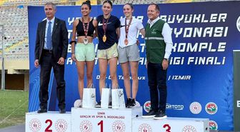 Eskişehirli atletler, İzmir'den kürsüyle döndü