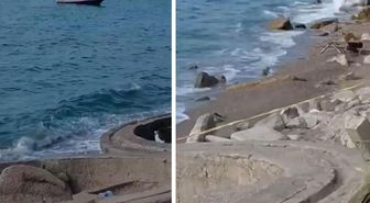 Zonguldak'ta kıyıya askeri amaçlı olduğu değerlendirilen İHA vurdu