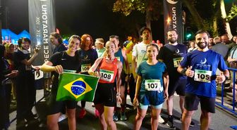 İstanbul'da Gece Maratonu koşuldu