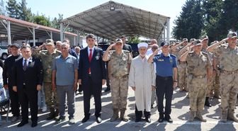 Kilis'te kalp krizi sonucu vefat eden asker için tören düzenlendi