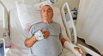Tur otobüsünün sıkıştırdığını iddia ettiği motosiklet sürücüsü ağır yaralandı