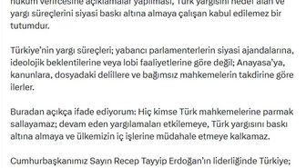 Bakan Gürlek: Türk yargısı bağımsızdır, hiç kimse mahkemelere parmak sallayamaz