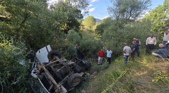 Bingöl'de uçuruma yuvarlanan kamyonetteki 3 kişi öldü, 2 kişi yaralandı